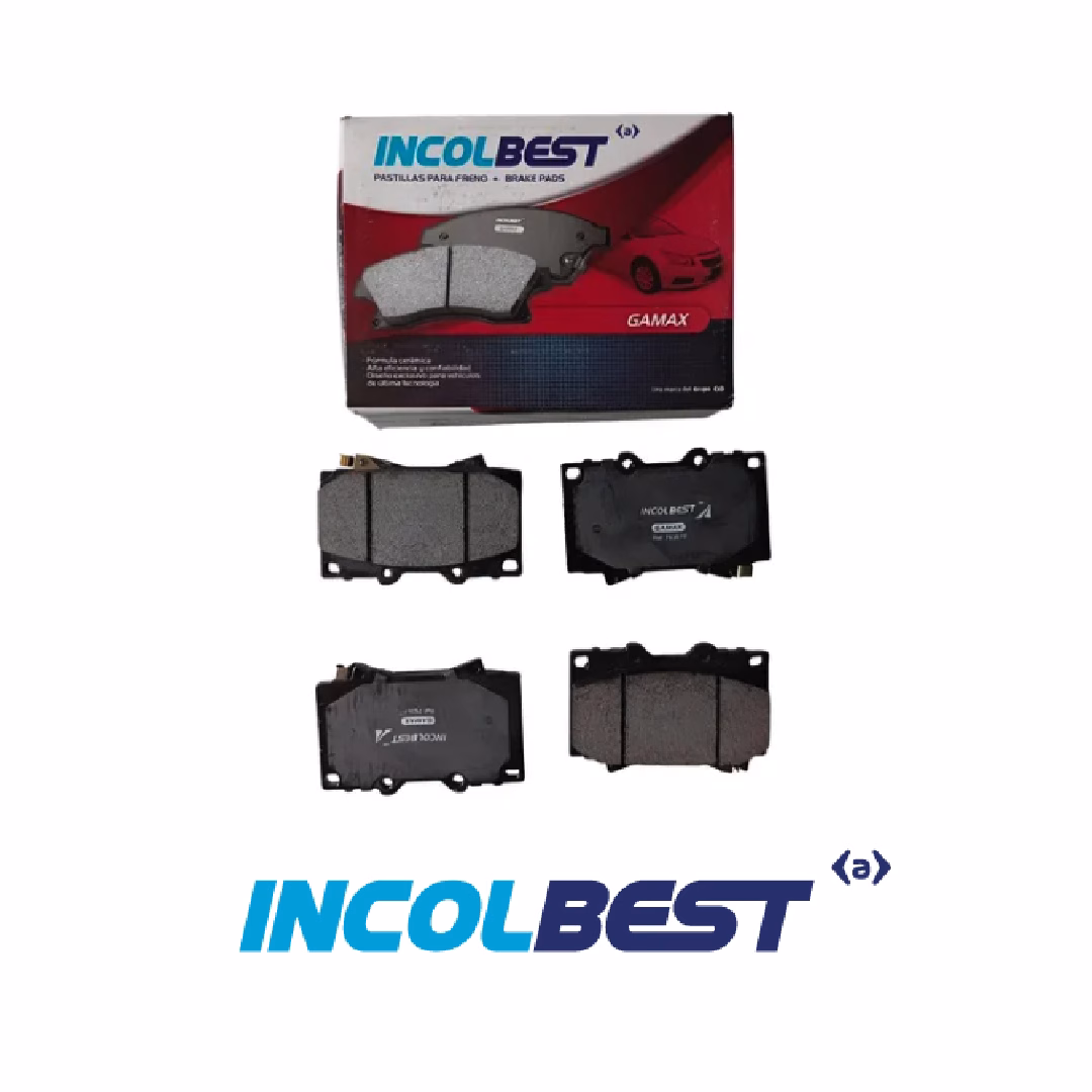 PASTILLA FRENOS TOYOTA PRADO 1996 -2001 INCOLBEST GAMAX DELANTERAS
